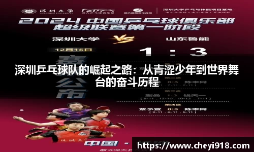 深圳乒乓球队的崛起之路：从青涩少年到世界舞台的奋斗历程
